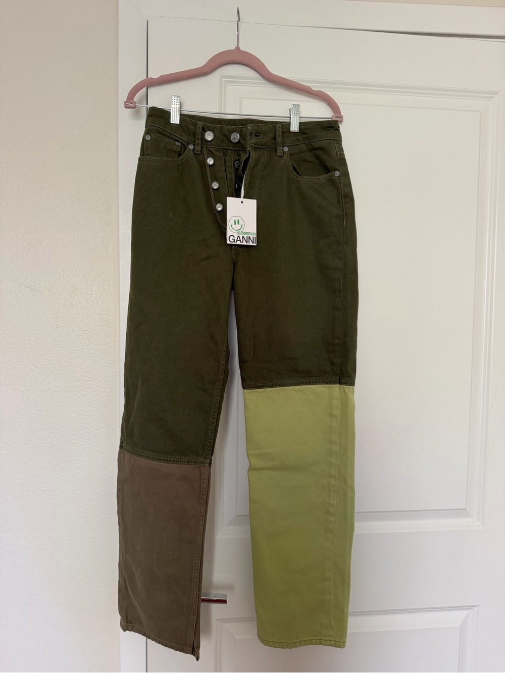 Ganni double yoke Straight-Leg Jeans
